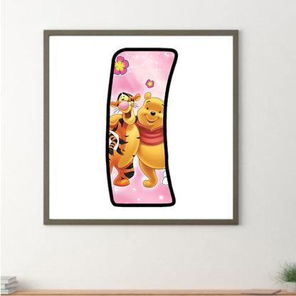 Pooh Letter I - Full Round Drill Diamond Painting 30*30CM