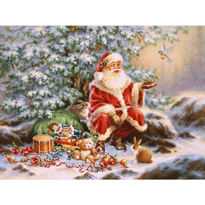 Santa Claus - Full Round Drill Diamond Painting 40*30CM