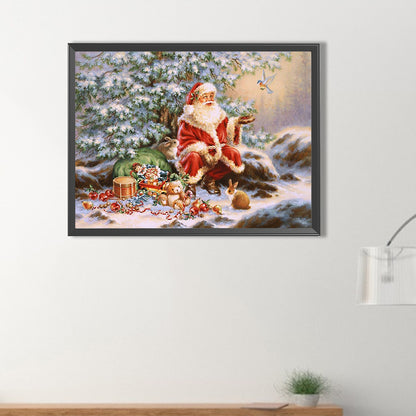 Santa Claus - Full Round Drill Diamond Painting 40*30CM