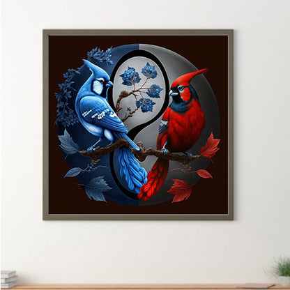 Bird Yin Yang Diagram - Full Round Drill Diamond Painting 50*50CM