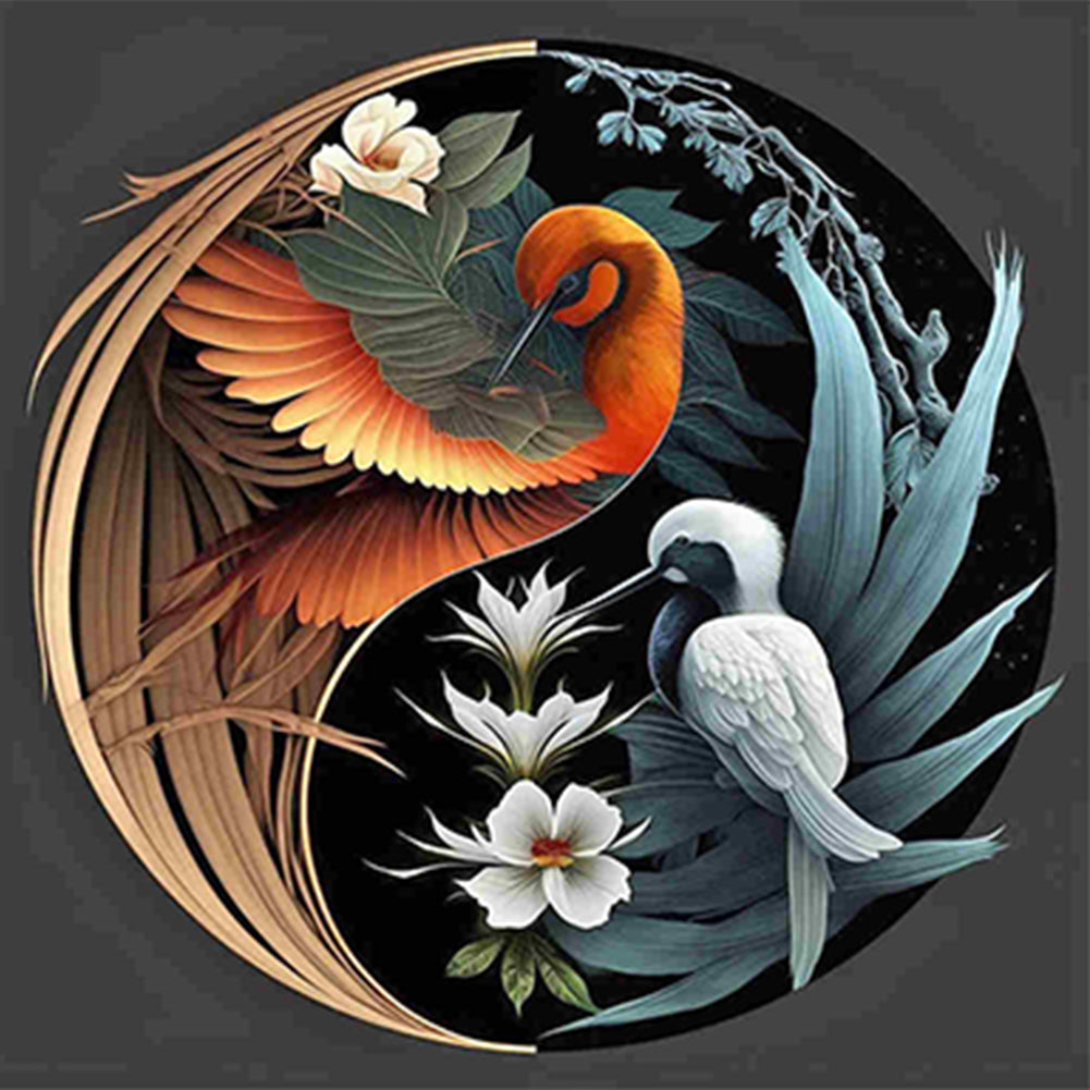 Bird Yin Yang Diagram - Full Square Drill Diamond Painting 50*50CM