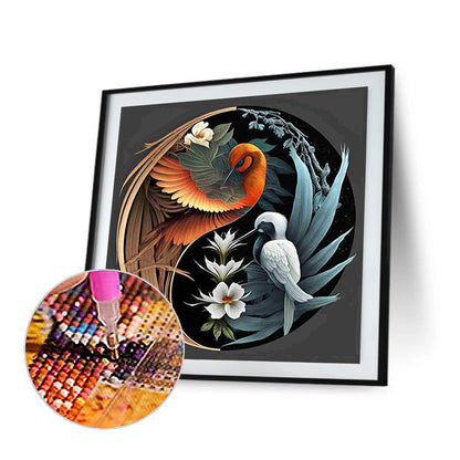 Bird Yin Yang Diagram - Full Square Drill Diamond Painting 50*50CM