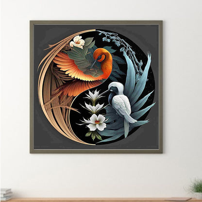 Bird Yin Yang Diagram - Full Square Drill Diamond Painting 50*50CM