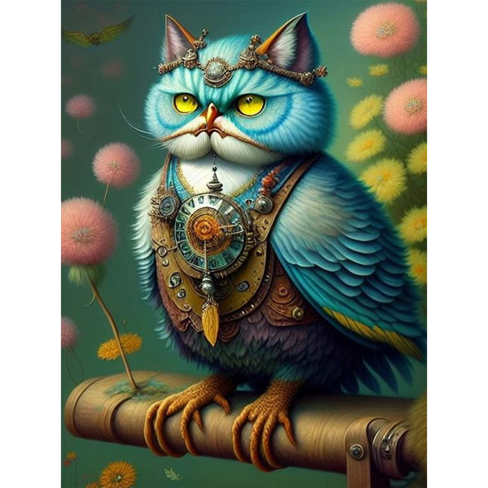 Owl -O630*40cm(picture) full-square drill diamond painting
