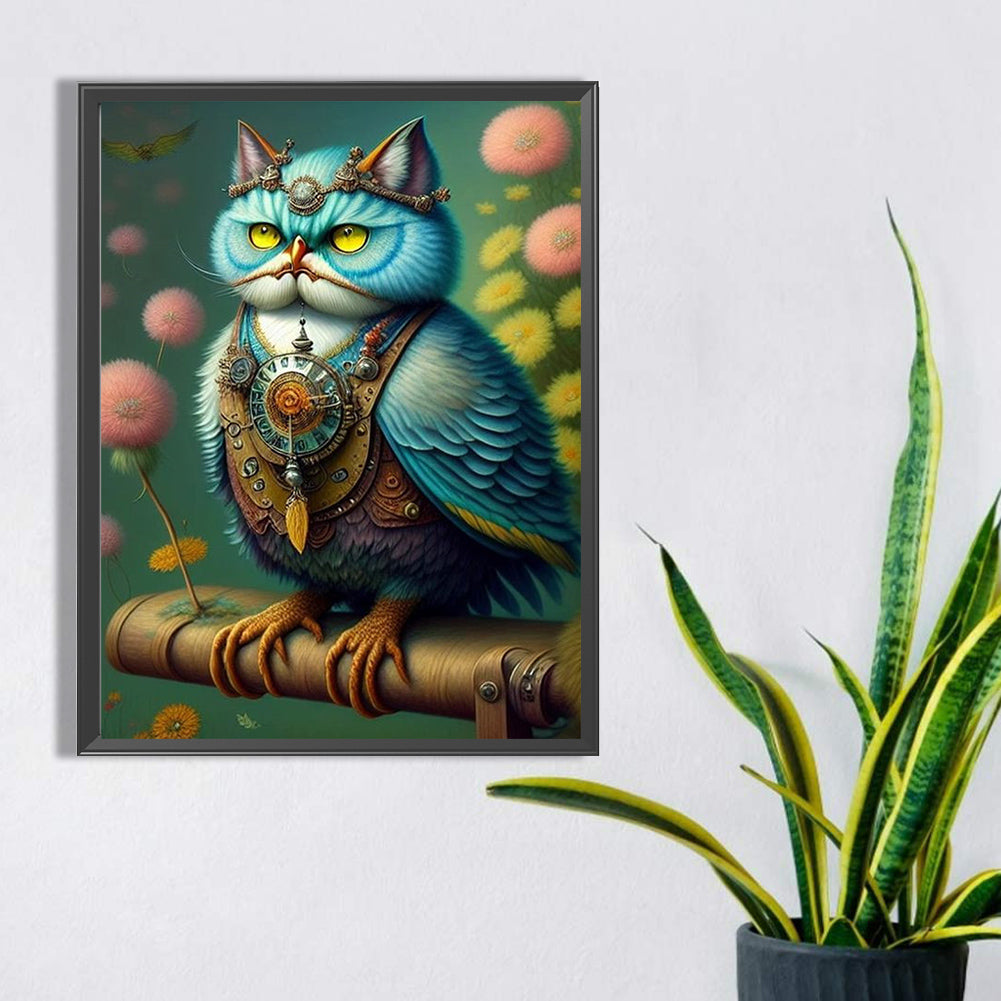 Owl -O630*40cm(picture) full-square drill diamond painting