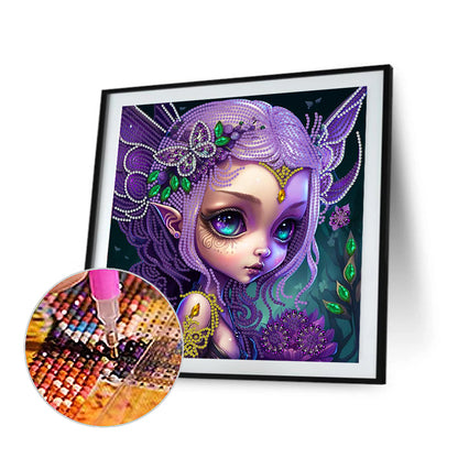 Elf Girl-O630*30cm(canvas) -special shaped drill diamond painting