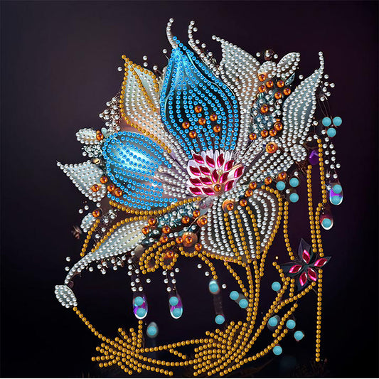 Crystal Flower - Special Shaped Drill Diamond Painting 30*30CM