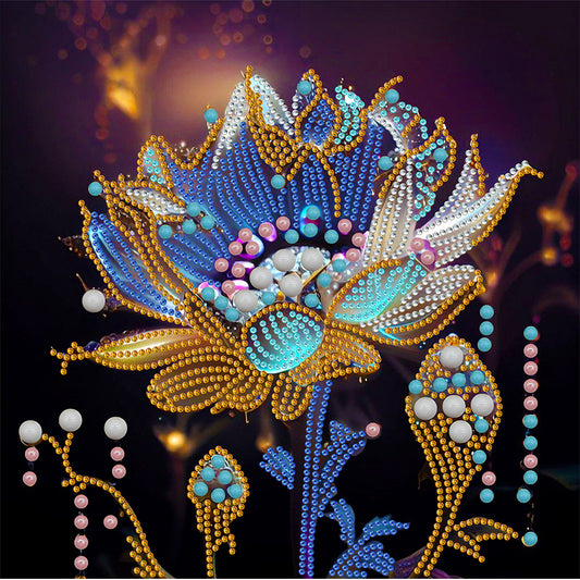 Crystal Flower - Special Shaped Drill Diamond Painting 30*30CM