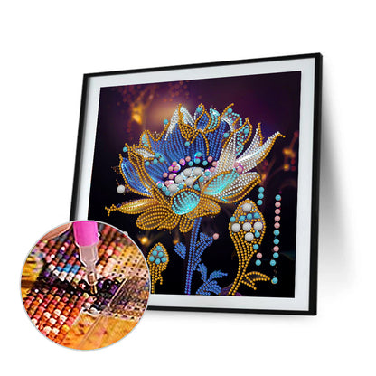 Crystal Flower - Special Shaped Drill Diamond Painting 30*30CM