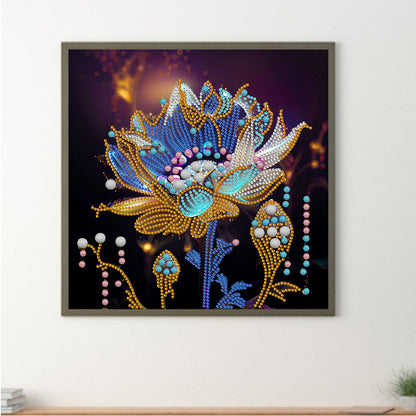 Crystal Flower - Special Shaped Drill Diamond Painting 30*30CM