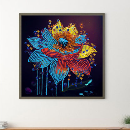 Crystal Flower - Special Shaped Drill Diamond Painting 30*30CM