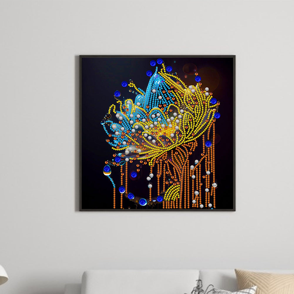 Crystal Flower - Special Shaped Drill Diamond Painting 30*30CM