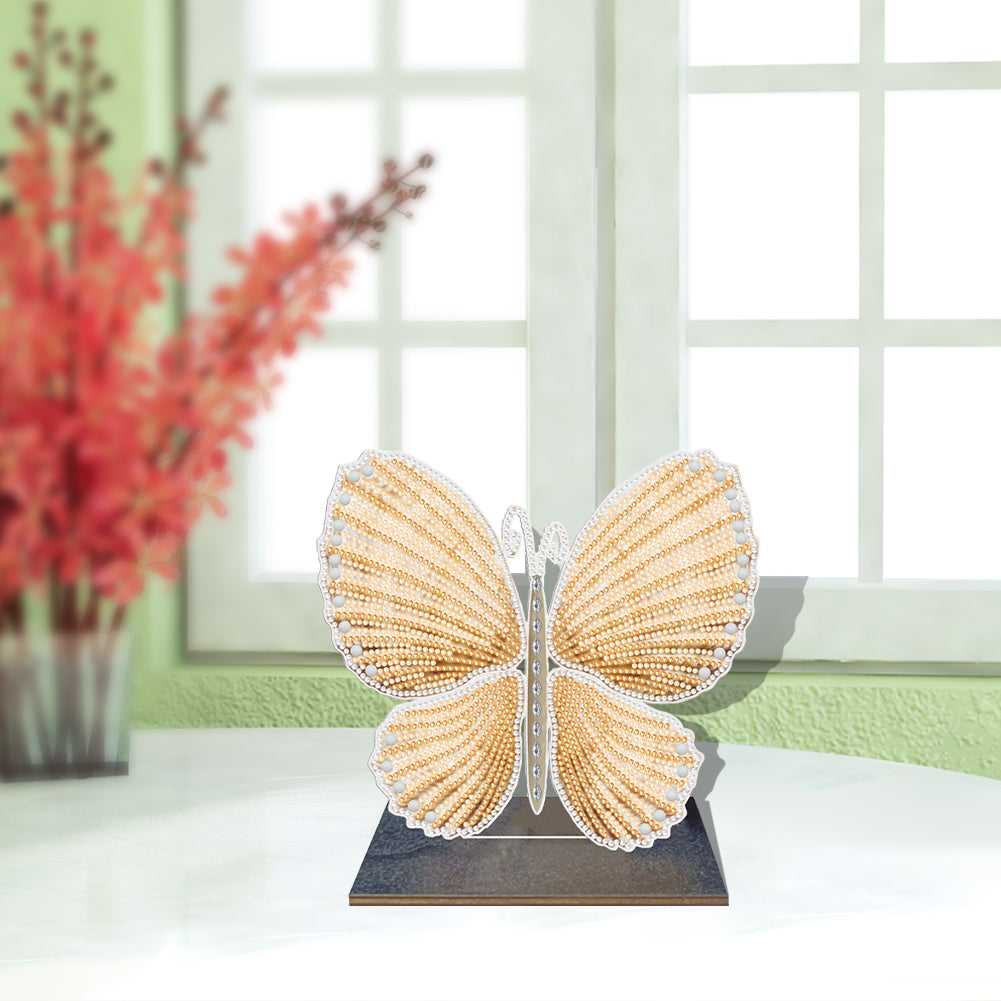 DIY Crystal Diamond Ornament Art Crafts Wooden Point Drilling Ornament Kids Gift