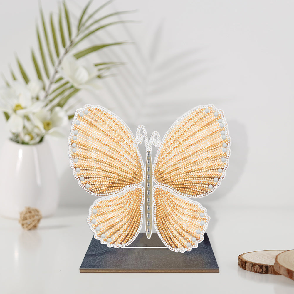 DIY Crystal Diamond Ornament Art Crafts Wooden Point Drilling Ornament Kids Gift