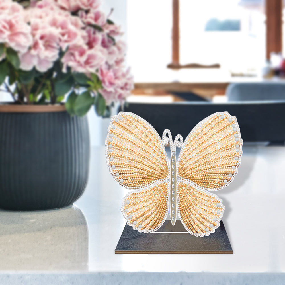 DIY Crystal Diamond Ornament Art Crafts Wooden Point Drilling Ornament Kids Gift