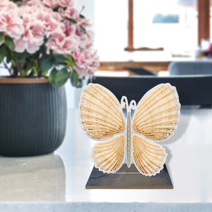 DIY Crystal Diamond Ornament Art Crafts Wooden Point Drilling Ornament Kids Gift