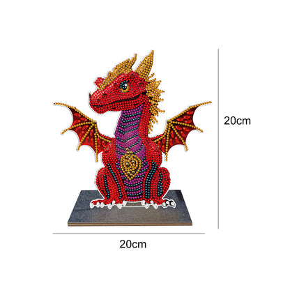 DIY Crystal Diamond Ornament Art Crafts Wooden Point Drilling Ornament Kids Gift