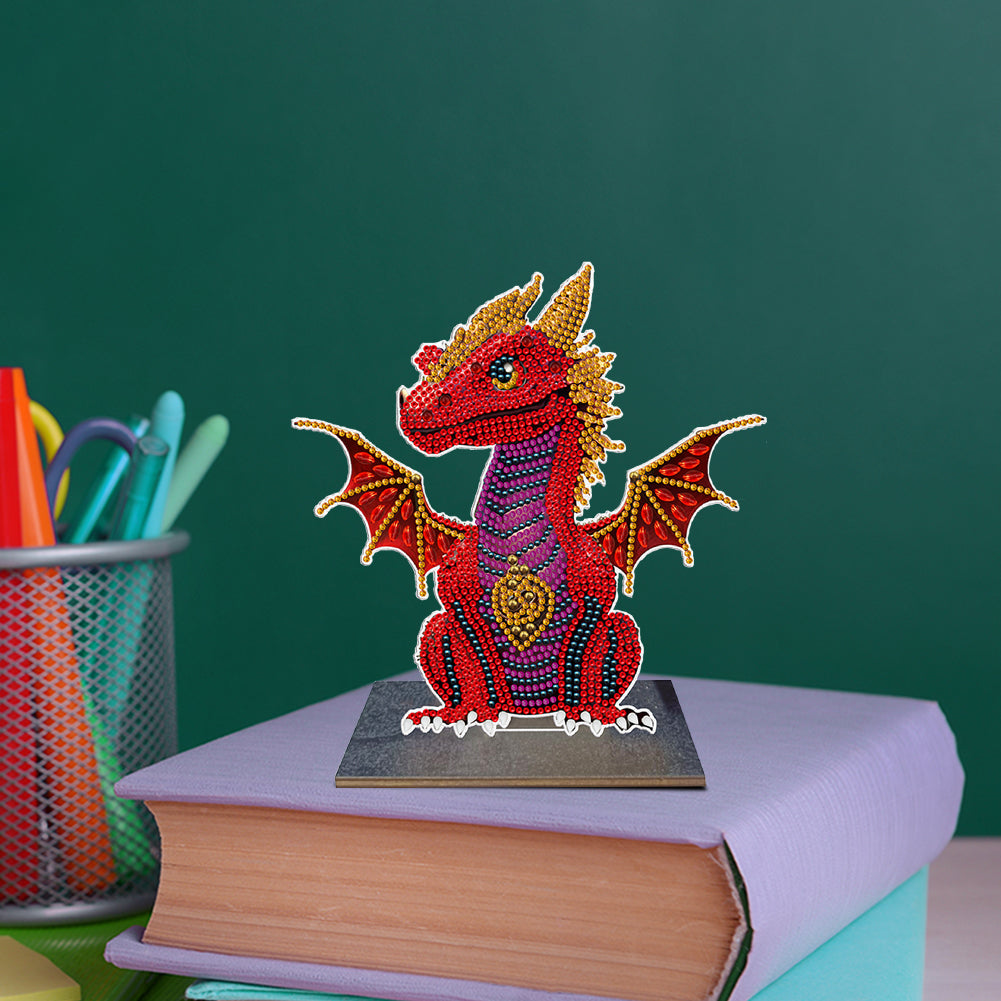 DIY Crystal Diamond Ornament Art Crafts Wooden Point Drilling Ornament Kids Gift