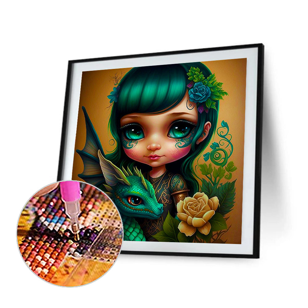 Elf Girl - Full Round Drill Diamond Painting 60*60CM