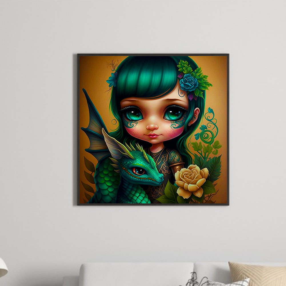 Elf Girl - Full Round Drill Diamond Painting 60*60CM