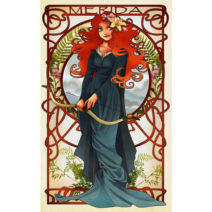 Princess Merida 30*50cm(canvas) full round drill diamond painting