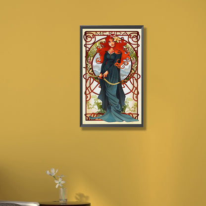 Princess Merida 30*50cm(canvas) full round drill diamond painting