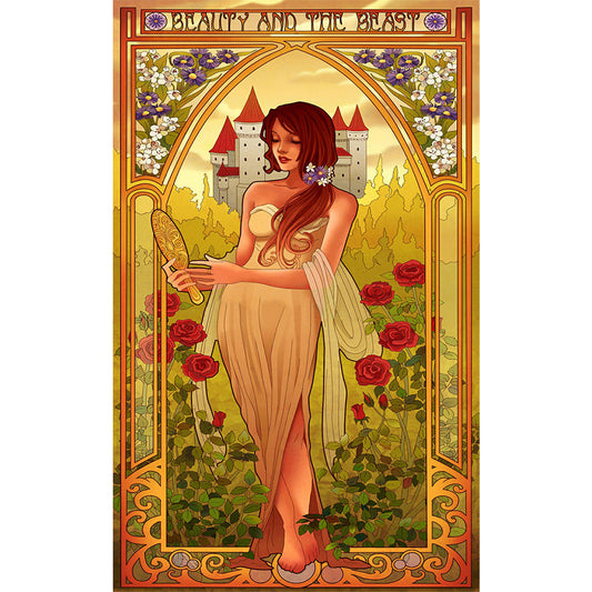 Princess Belle - Full Round Drill Diamond Painting 30*50CM