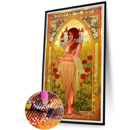 Princess Belle - Full Round Drill Diamond Painting 30*50CM