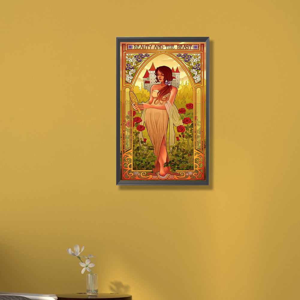 Princess Belle - Full Round Drill Diamond Painting 30*50CM