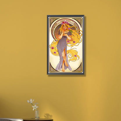 Long Hair Princess - Full Round Drill Diamond Painting 30*50CM