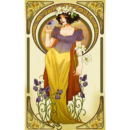 Snow White 30*50cm(canvas) full round drill diamond painting