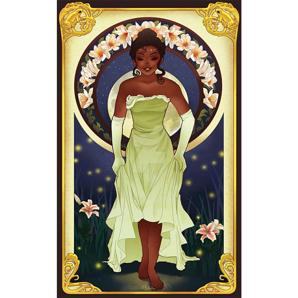 Princess Tiana - Full Round Drill Diamond Painting 30*50CM