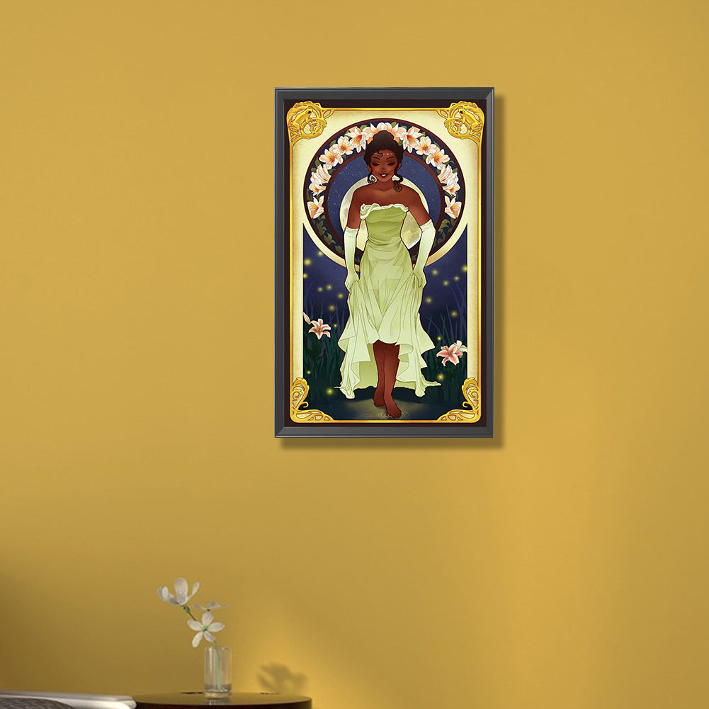 Princess Tiana - Full Round Drill Diamond Painting 30*50CM