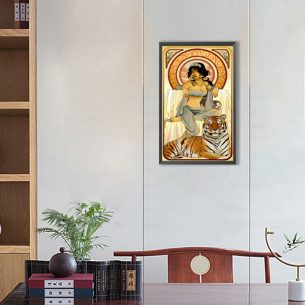 Princess Jasmine - Full Round Drill Diamond Painting 30*50CM