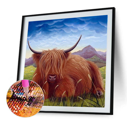 Highland Yak - Full Square Drill Diamond Painting 50*50CM