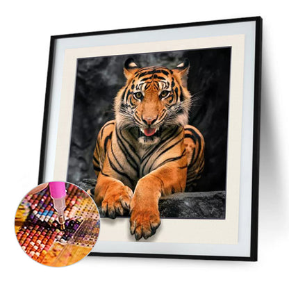 3D Tiger - Full Round Drill Diamond Painting 30*30CM