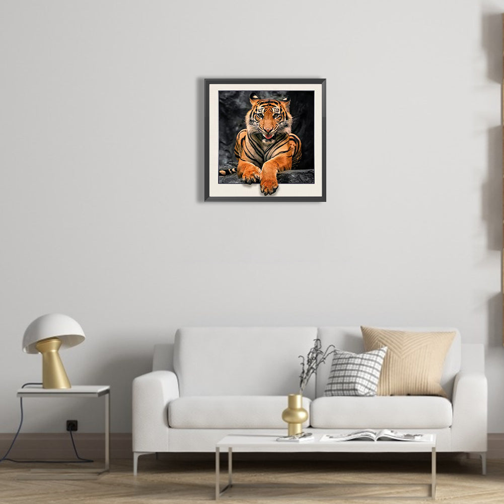 3D Tiger - Full Round Drill Diamond Painting 30*30CM