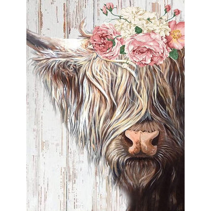 Highland Yak - Full Round Drill Diamond Painting 30*40CM