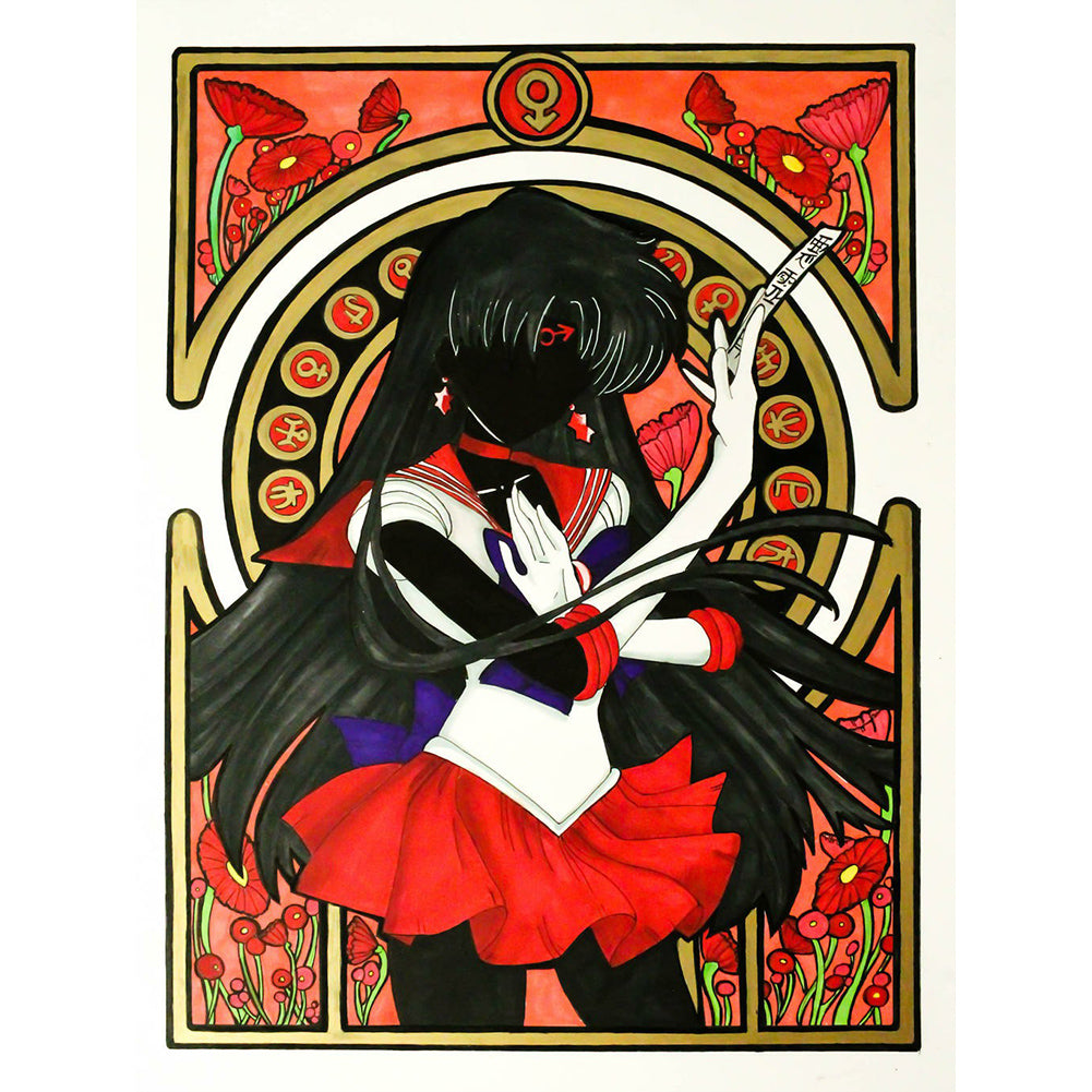 Sailor Moon - Full Round Drill Diamond Painting 30*40CM