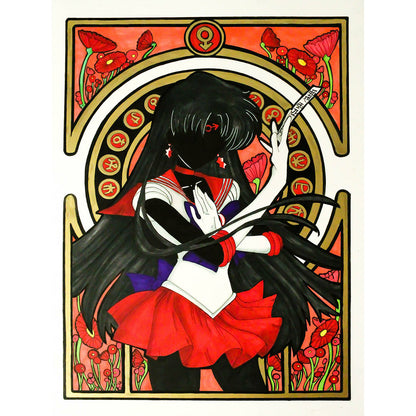 Sailor Moon - Full Round Drill Diamond Painting 30*40CM