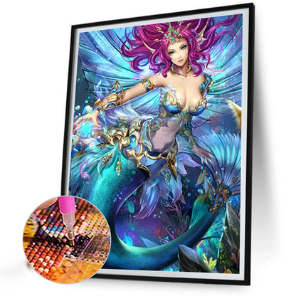 Mermaid - Full Round Drill Diamond Painting 30*40CM
