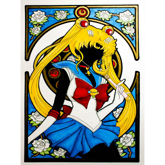 Sailor Moon - Full Round Drill Diamond Painting 30*40CM