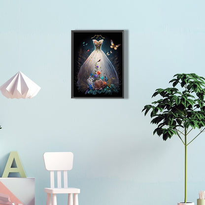 Dream Wedding Dress - Full Round Drill Diamond Painting 30*40CM