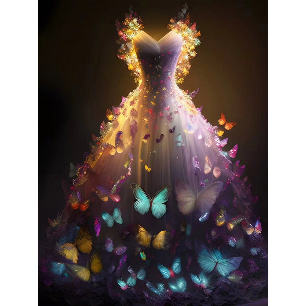 Dream Wedding Dress - Full Round Drill Diamond Painting 30*40CM