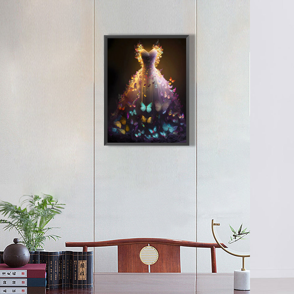 Dream Wedding Dress - Full Round Drill Diamond Painting 30*40CM