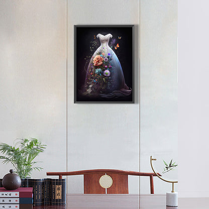 Dream Wedding Dress - Full Round Drill Diamond Painting 30*40CM