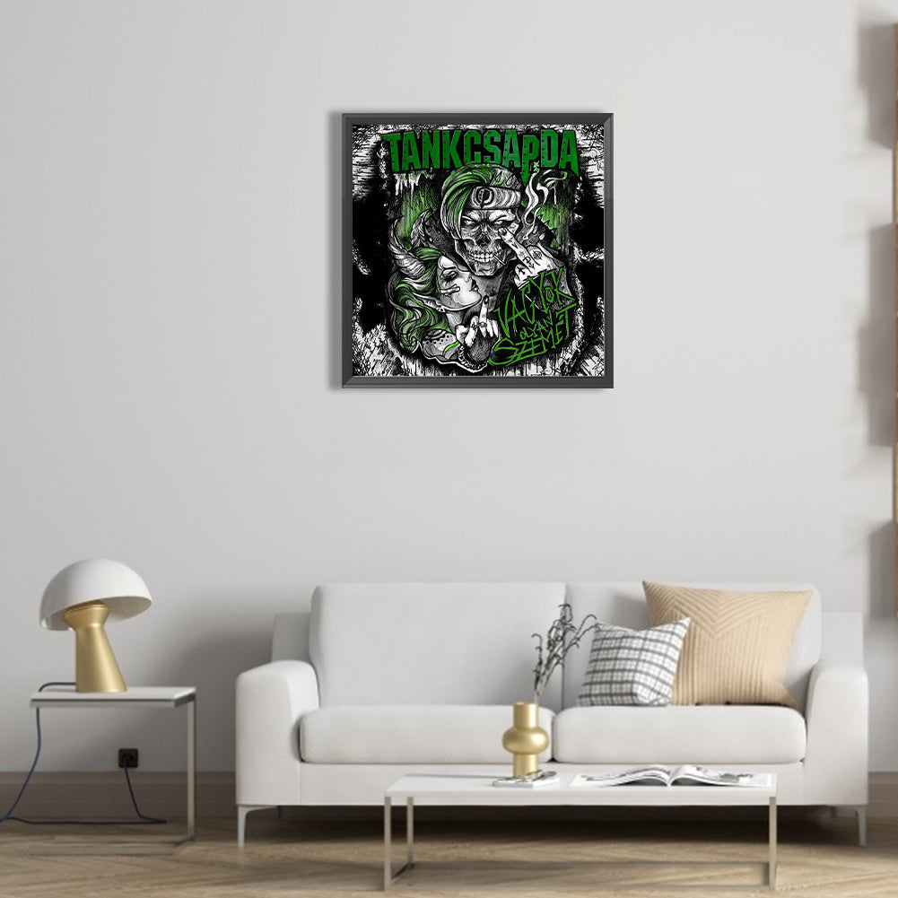 Tank Trap-O650*50cm(canvas) full-round drill diamond painting