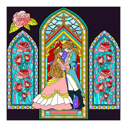 Beauty And The Beast - Full Round Drill Diamond Painting 50*50CM