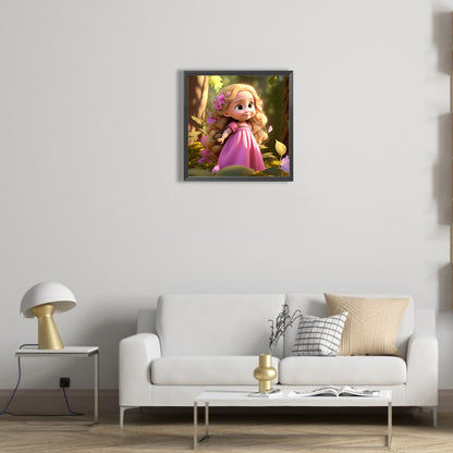 Rapunzel Cartoon Version - Full Round Drill Diamond Painting 30*30CM