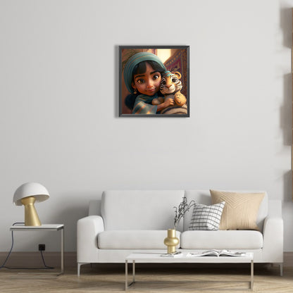 Princess Jasmine Cartoon Version - Full Round Drill Diamond Painting 30*30CM